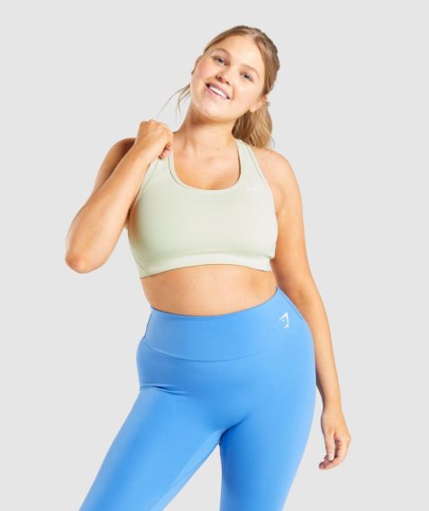 Staniki Sportowe Gymshark Essential Racer Back Damskie Mięta | PL 673WDR